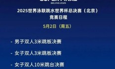 全红婵2025北京跳水世界杯总决赛赛程时间 女子10米跳台比赛时间