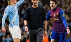 瓜帅盛产神射手：执教梅西4年进211球，哈兰德3年半149球